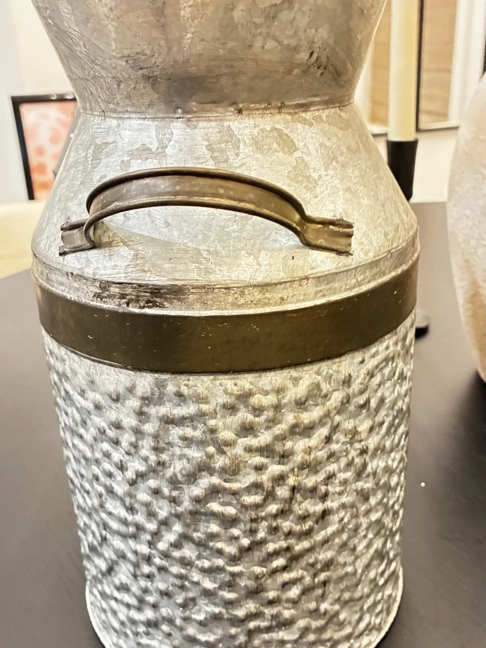 Hobby Lobby Galvanized Silver Twin Milk Can Vases